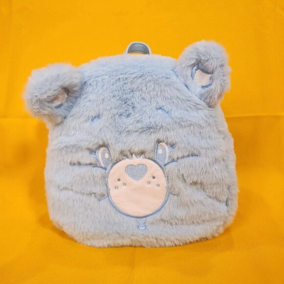 Care Bears Skinny Dip Blue Plush Furry Cosplay Mini Backpack Coin Bag Set main image 4